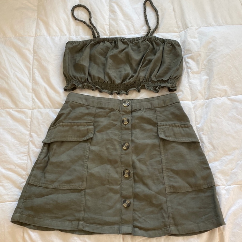 GREEN MATCHING SET